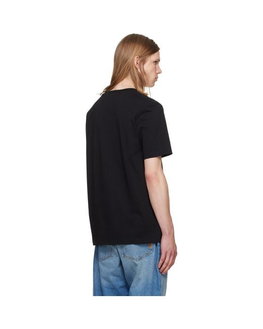 Balmain Black Paris' Print T-Shirt for men