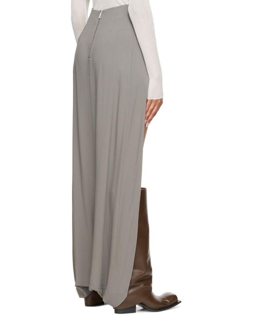 Dion Lee Multicolor Gray Arch Longline Maxi Skirt