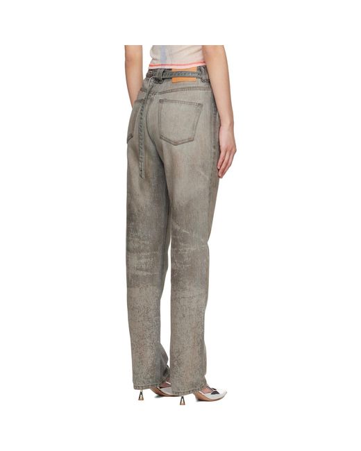 DIESEL Black D-Thalira Slim High Waist Jeans