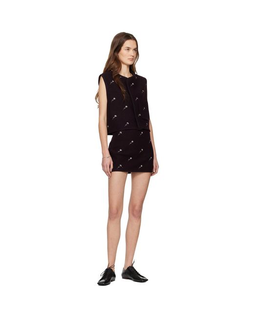 Rier Black Walker Flowers Vest