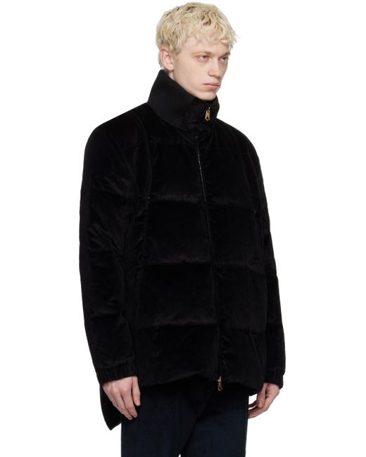 Paul Smith Black Quilted Down Coat for men