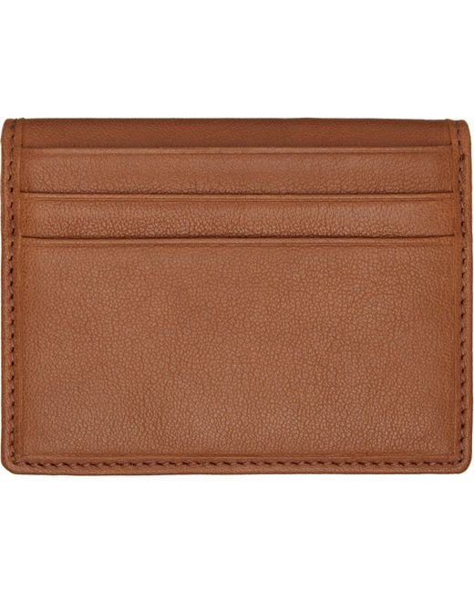 Vivienne Westwood Brown Bifold Card Holder for men
