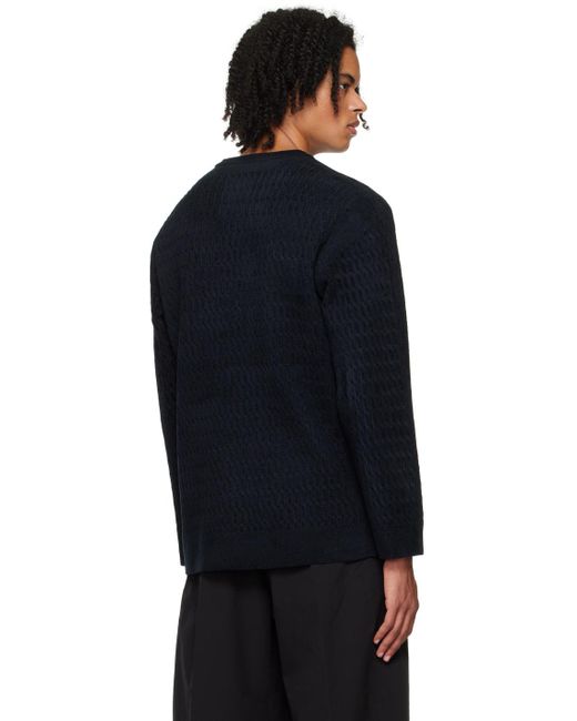Descente Allterrain Black Fusion Knit Sweater for men