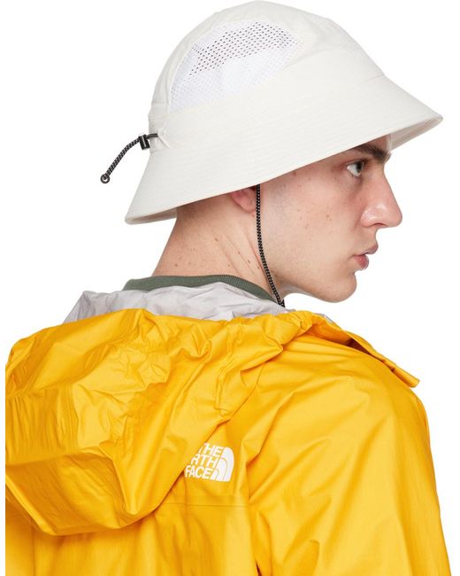 The North Face Yellow Off-white Summer Light Run Bucket Hat for men