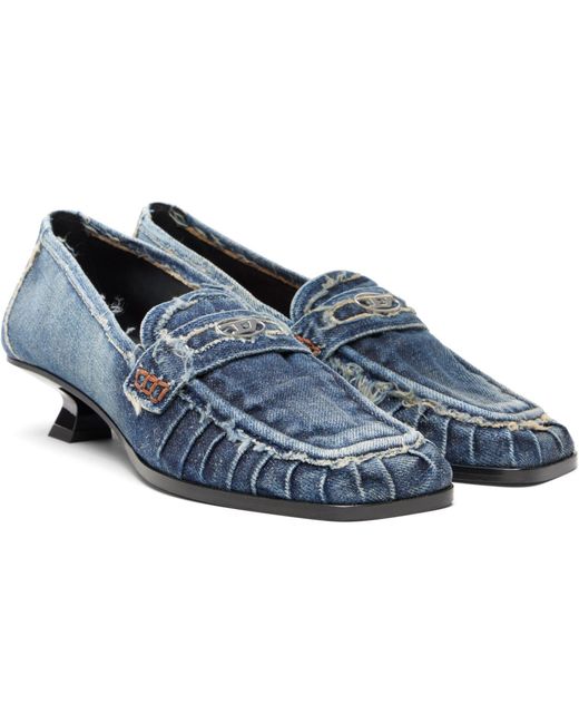 DIESEL D-Amber Moc 30 Heels in Black | Lyst