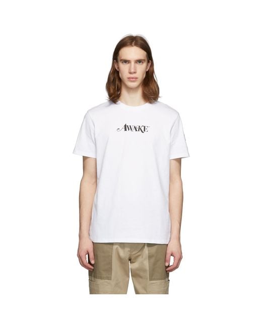Moncler Genius 2 Moncler 1952 White Awake Ny Edition Logo T-shirt for men
