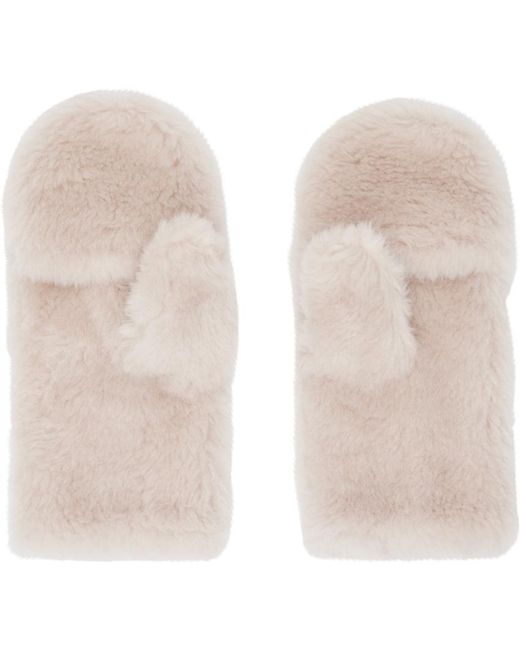Meteo by Yves Salomon White Off- Convertible Mittens