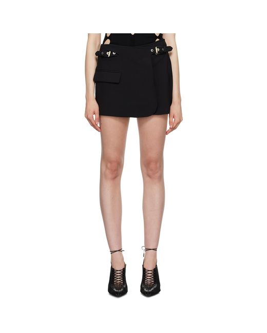 Dion Lee Black Interlock Miniskirt