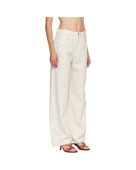 Agolde Natural Off- Low Slung Baggy Jeans
