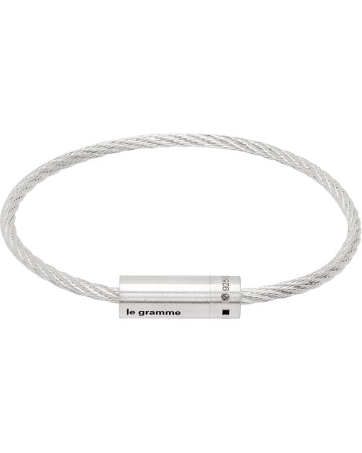 Le Gramme Black Cable 'Le 9G' Bracelet for men