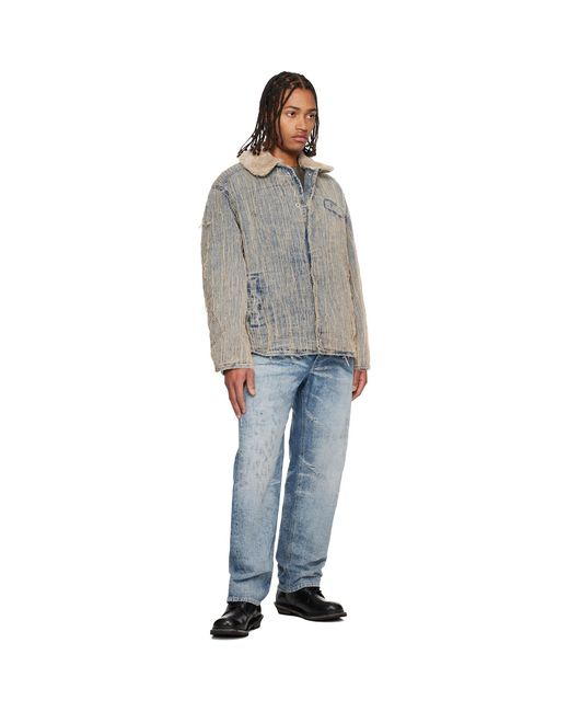 DIESEL Black D-Ivar-S Denim Jacket for men