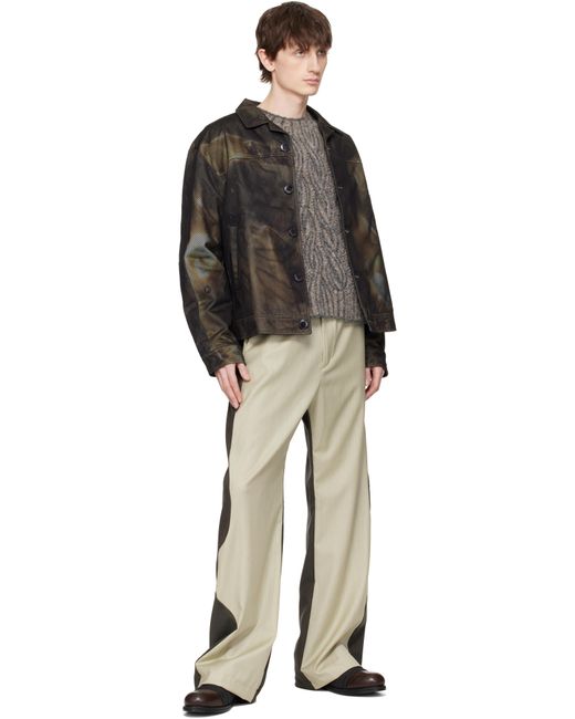 Blouson Noir Et À Motif Graphique Serapis pour homme en coloris Black