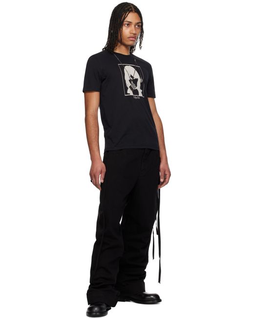 メンズ Ann Demeulemeester ブラック Baptist 'Till The End' Tシャツ Black