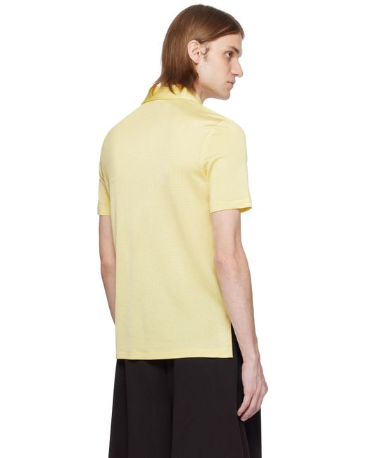 Lacoste Black Runway Regular Fit Satin Piqué Polo for men