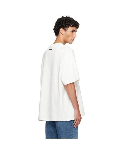 Fear Of God White Off- Holiday Ponte 90S T-Shirt for men
