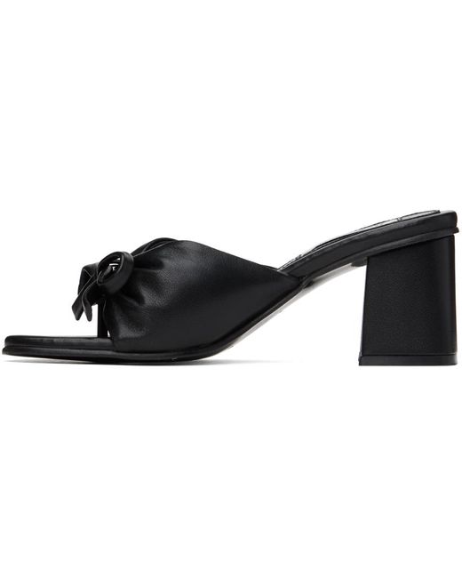 Reike Nen Black Bow Heeled Sandals