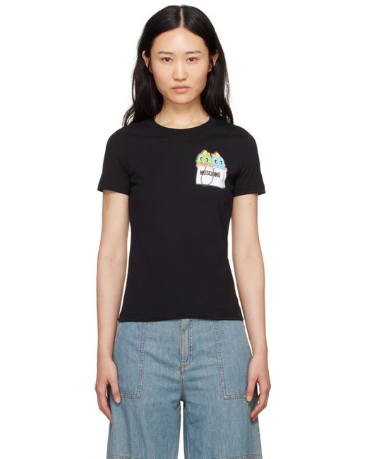 Moschino Black Puzzle Bobble T-shirt