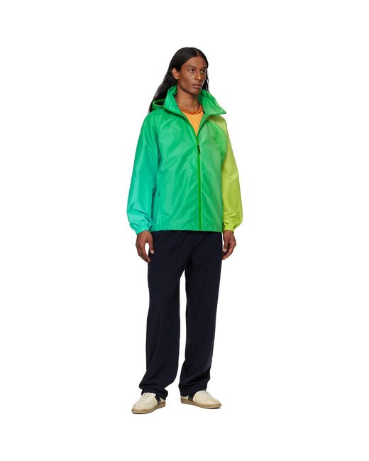 Dime Green Gradient Windbreaker Jacket for men