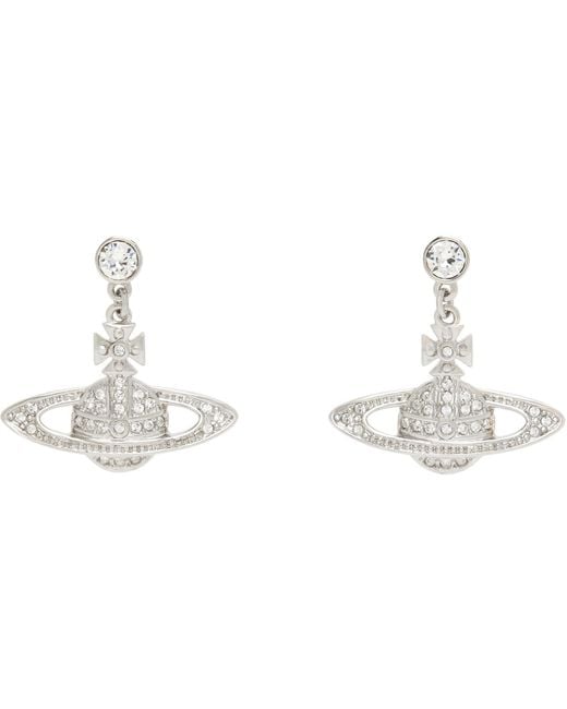 Vivienne Westwood Metallic Mini Bas Relief Drop Earrings