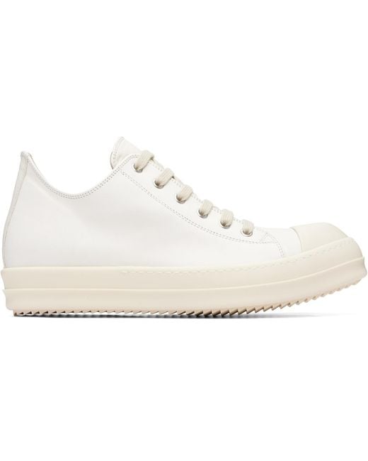 Rick Owens White Off- Tower Low Sneaks Sneakers for men