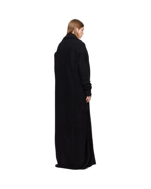 Rick Owens Black Tower Dafne Robe Cardigan for men