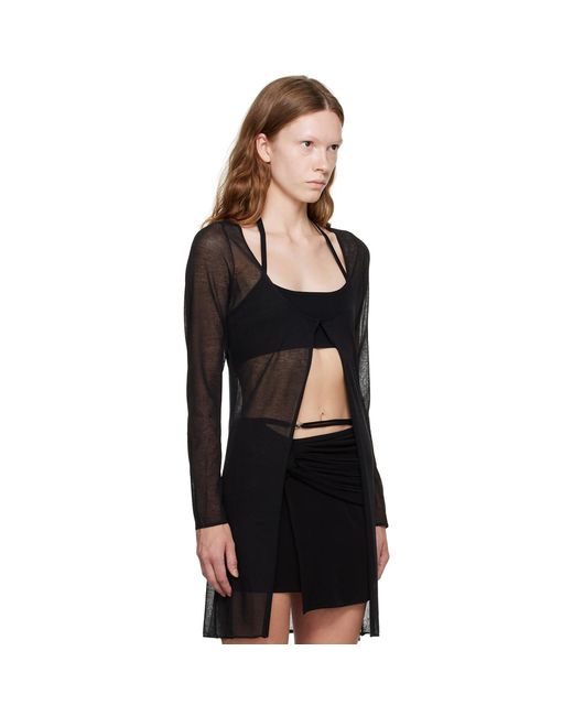 Paris Georgia Black Jasmine Cardigan & Tank Top Set