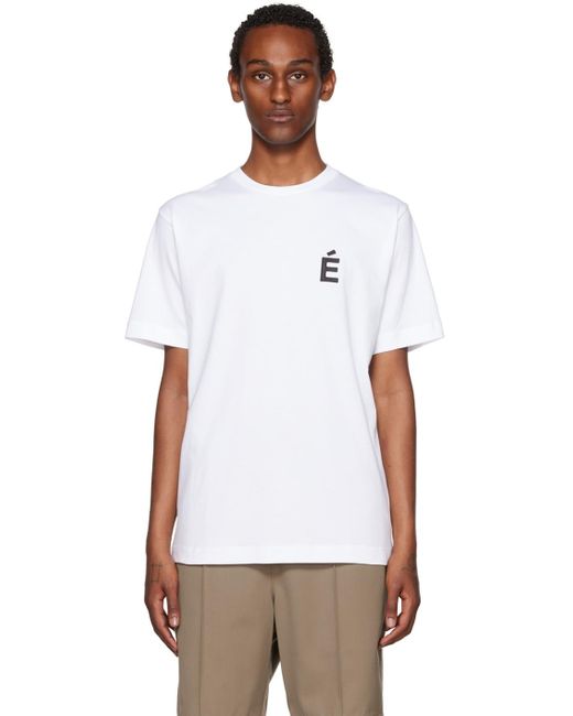 Etudes Studio Cotton Wonder Patch T-shirt in White for Men | Lyst