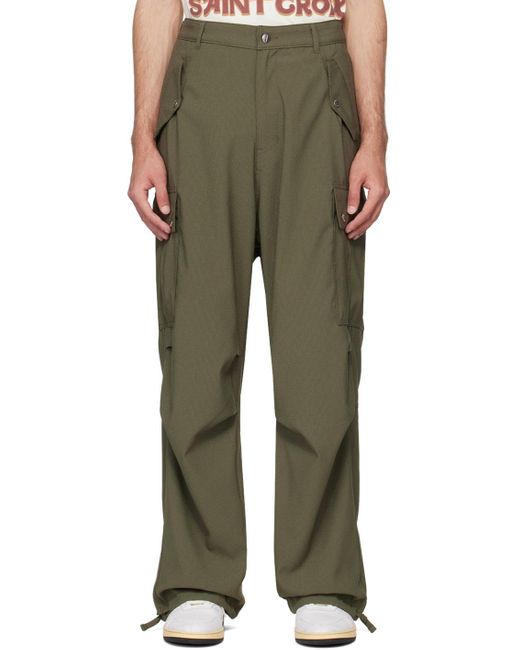 Rhude Green Four-pocket Cargo Pants for men