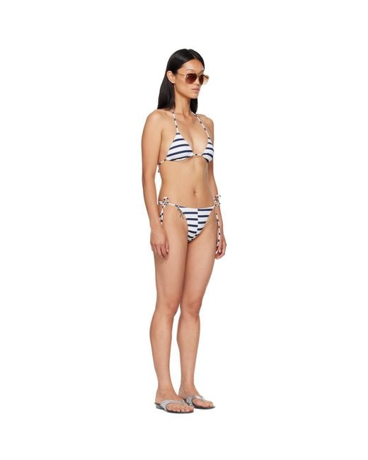 Jean Paul Gaultier Multicolor 'The Asymetric Marinière' Bikini