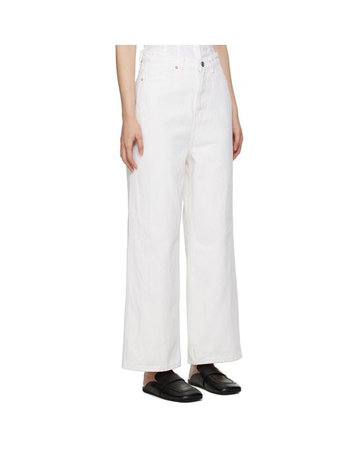RECTO. White Off- Wide Jeans