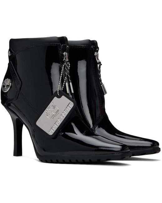 Timberland Black Veneda Carter Edition Zip Front Boots