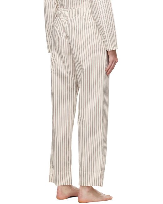 Tekla White Off- Drawstring Pyjama Pants