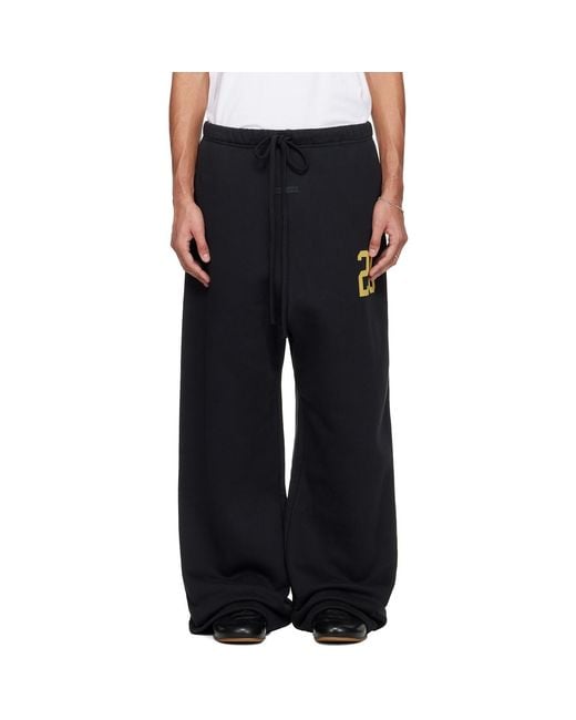 Fear Of God Black Holiday Lounge Sweatpants for men