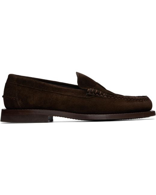 Hereu Brown Nombela Suede Loafers for men