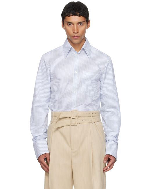 Egonlab White Double Sleeves Shirt for men