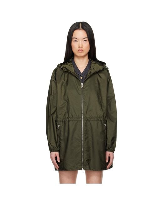 Moncler Green Wete Hooded Jacket