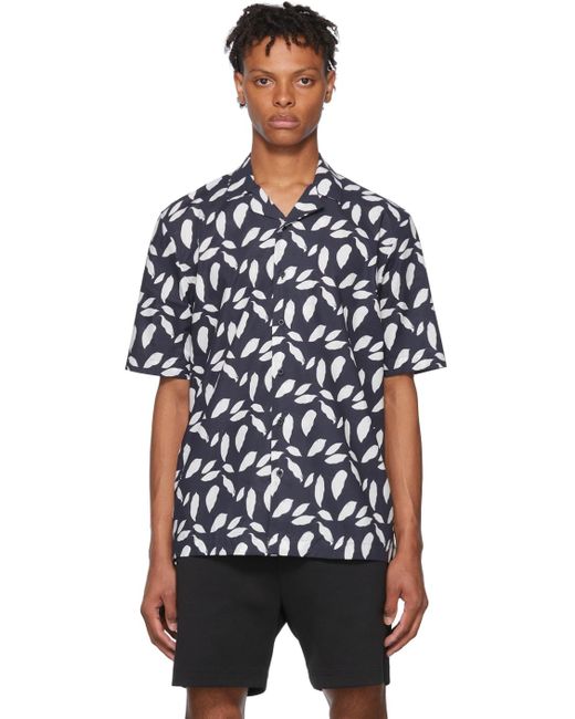 Sunspel Black Navy Rosie Mcguinness Edition Shirt for men