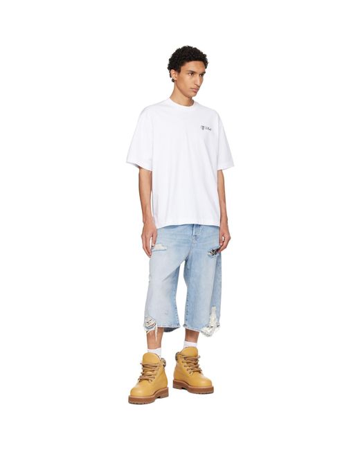Off-White c/o Virgil Abloh White Script Skate T-Shirt for men