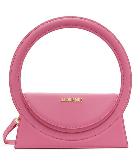 Jacquemus Leather Pink 'le Sac Rond' Shoulder Bag | Lyst UK