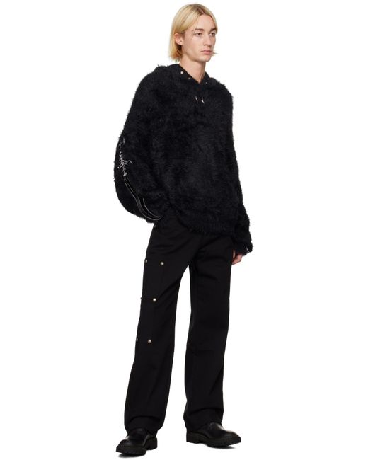 THUG CLUB Pack Sword Faux-Fur Hoodie in Black for Men | Lyst