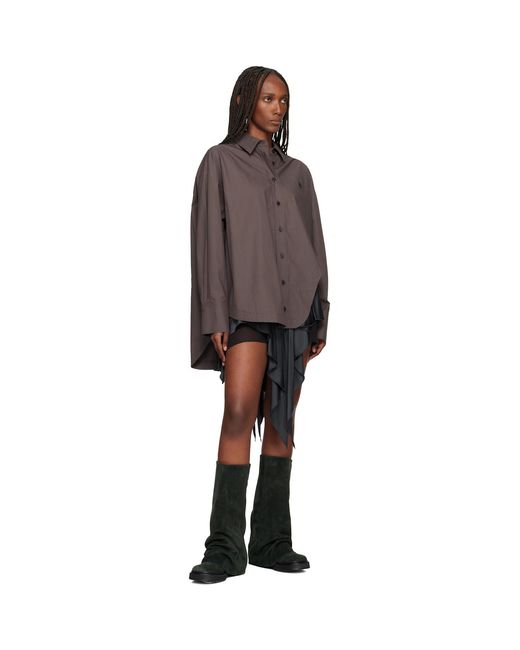 The Attico Black Robin Combat Boots