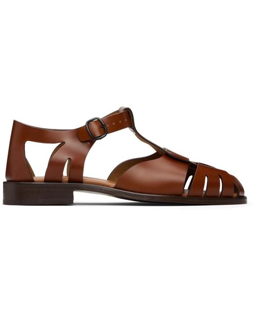 Hereu Black Pesca Sandals for men