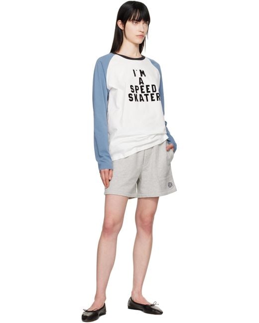 Bode Black Crew Sweat Shorts