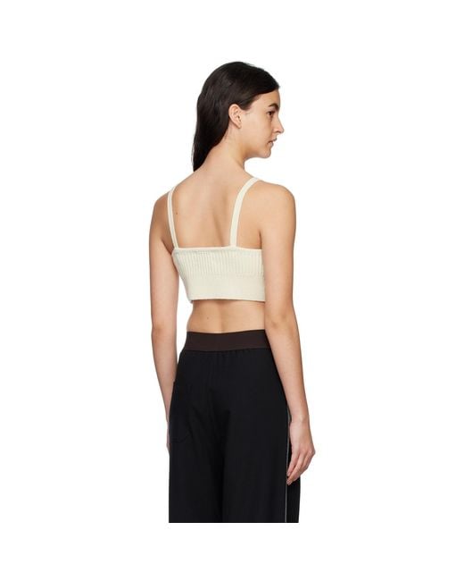 Halfboy Black Off- V-neck Tank Top