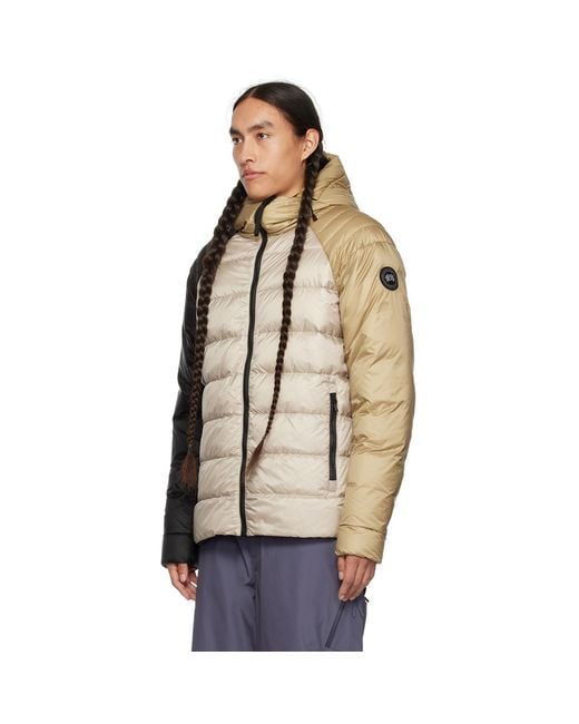 Canada Goose Black Beige Legacy Reversible Down Jacket for men