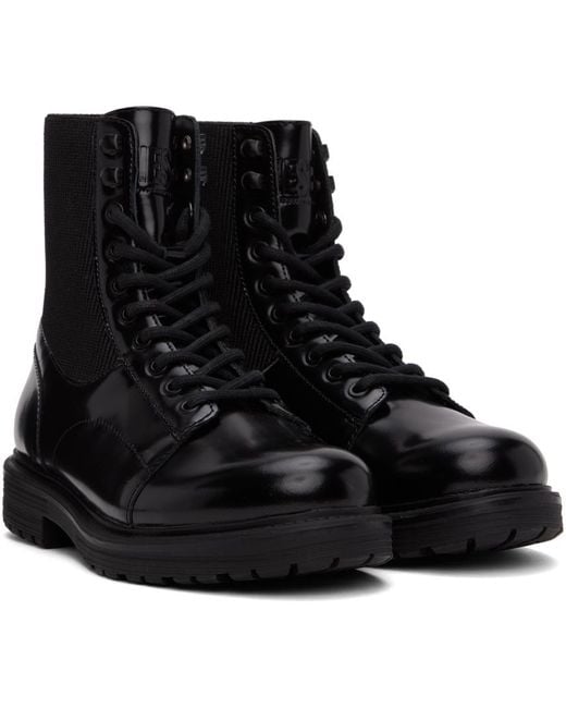 DIESEL Black Ankle Boots for men