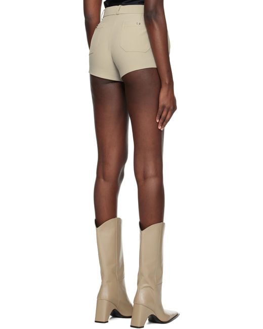 Coperni ベージュ 4ポケット テーラード ミニ ショートパンツ Natural