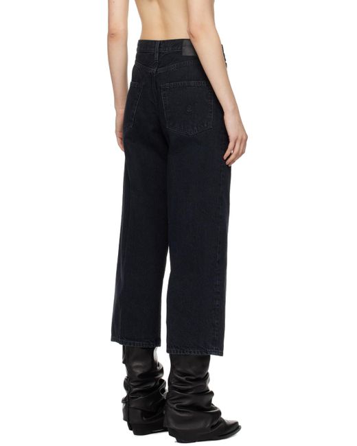 R13 Black Ankled D'arcy Jeans