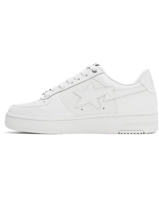 Baskets #3 M2 Blanches À Étoiles Emblématiques A Bathing Ape pour homme en coloris Black