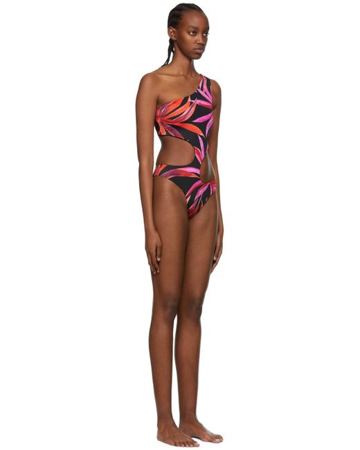 Louisa Ballou Black Recycled Nylonone-piece Swimsuit